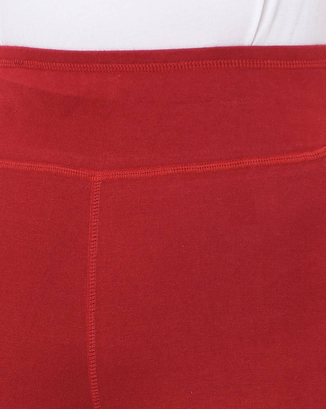 Adorna Active Leggings - Maroon
