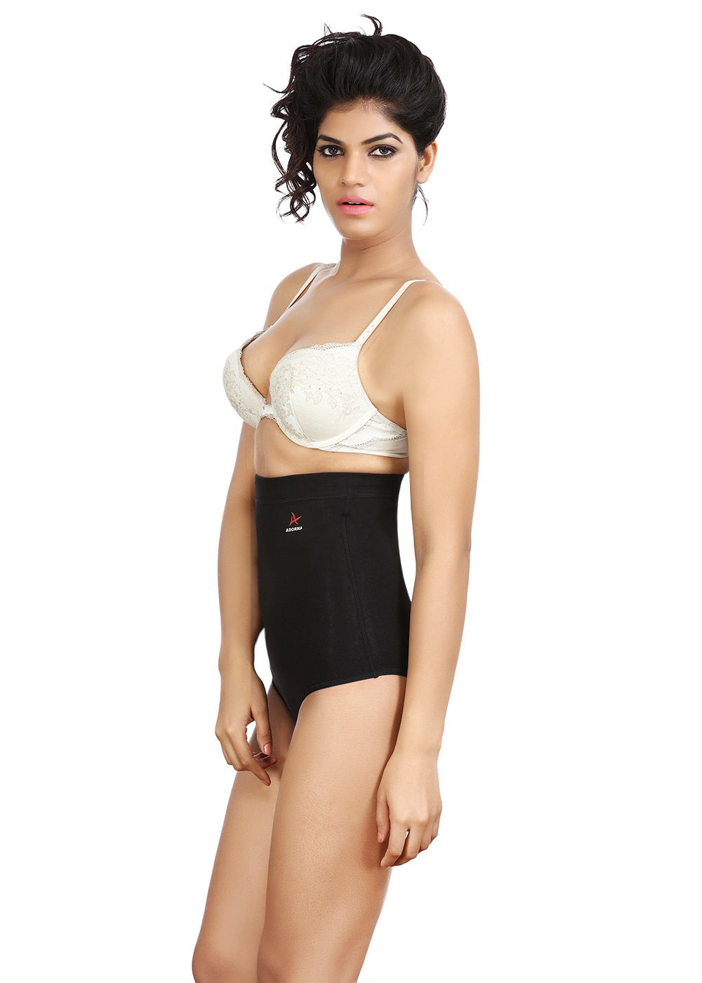 Adorna Low Waist Panty-Snap closure @ crotch- Cotton Blend Low Compression High Waist Shapewear for Women