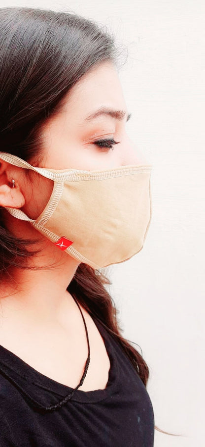 Reusable face masks with adjustable sizes - Pack of 5