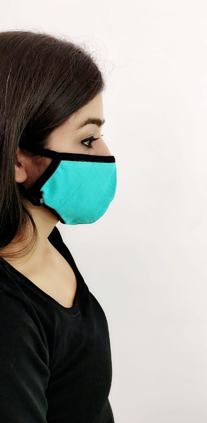 Reusable Multi Color face masks with adjustable sizes - Pack of 10